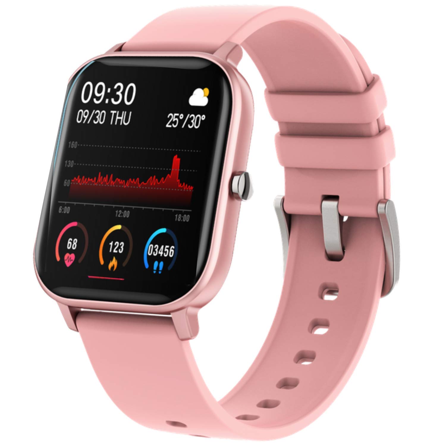 Fire-Boltt BSW001  Smart Watch - Full Touch 1.4 inch (Pink)